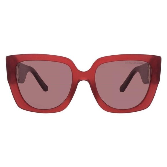 New Authentic Marc Jacobs Burgundy Butterfly Ladies Sunglasses MARC 687/S 0C9A/4 - Picture 1 of 5
